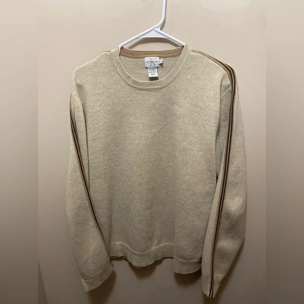 Calvin Klein XL Men's Cream Sweater